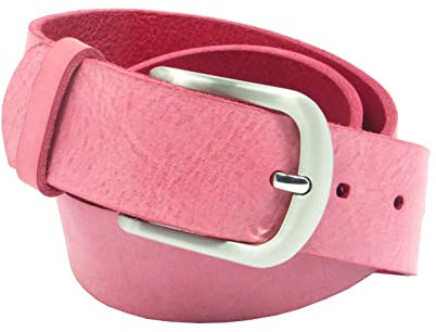 Kollektion Chrissys-in Ledergürtel pink 4 cm breit aus weichem Rindleder aus eigener Fertigung (90)