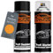 TRISTARcolor Autolack Spraydosen Set für Pantone 00157C 157C Terracotta Basislack Klarlack Sprühdose 400ml
