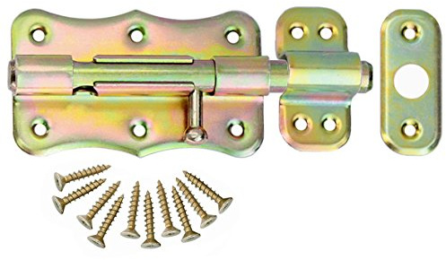 Bolzenriegel Schloßriegel Türriegel Schubriegel 100 mm Schieberiegel Gelb Verz.