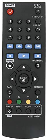 New AKB73896401 Replacement Remote Control fit for LG Blu-ray Disc Player BP135 BP135W BP135WN BP135W-N BP145 BP155 BP165 BP175 BP255 BP300 BP335W BP335WN BP335W-N BP340 BP350 BPM25 BPM34 BPM35 UP875