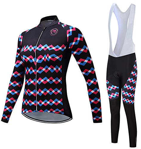 JPOJPO Damen Fahrrad Trikot Langarm Rennrad Mountain Riding Wear