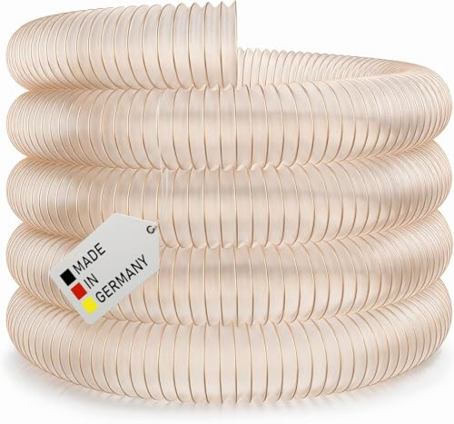 AWM Absaugschlauch Ø 120 mm transparent 0,4 mm Absauganlage Spiralschlauch schwer entflammbar Flexschlauch (3 Meter)