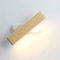 Martll Wandleuchte LED Wandlampe Innen Holz Wandbeleuchtung 360° Drehbare Wandlicht für Wohnzimmer Schlafzimmer Treppenhaus Flur Warmweiß Nachttischlampe (28cm)