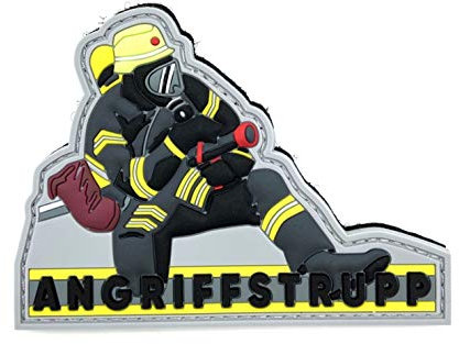 polizeimemesshop Feuerwehr Angriffstrupp PVC Rubber Patch - Feuerwehr