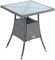 ESTEXO Polyrattan Gartentisch Beistelltisch Rattan Tisch Balkontisch Gartenmöbel Terrassentisch 60x60 cm (Anthrazit-Grau)