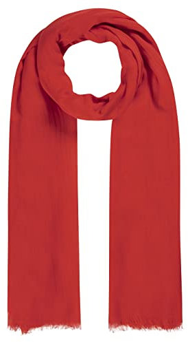 CODELLO Damen Supersofter XL-Schal aus Bambus RED MEDIUM 100X190XM