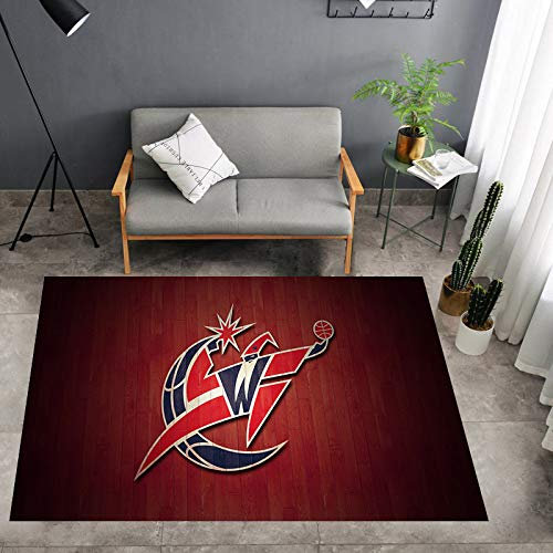 Kreativer Teppich - NBA-Basketball Decken - Trendige Fußmatten für das Schlafzimmer von Jungen 100x160cm