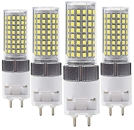 G12 16W LED Light Bulb G12 Base LED Corn Light Bulb T6 Metal Halide Lamp Equivalent 130W Halogen Bulb for Street, Warehouse, Garage Lighting 4000K Neutral White AC100-277V 360 Angle Beam Pack of 4
