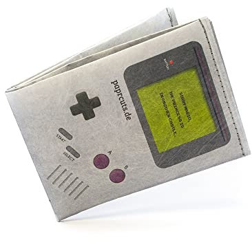 Paprcuts RFID Portemonnaie Game Boy | Geldbeutel Für 12 Karten, Scheine & Münzen | 100% Vegan | Wasserabweisend, Stabil & Reißfest | Unisex