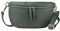 Made in Italy Damen Leder Tasche Handytasche Gürteltasche Crossbody Hüfttasche Bauchtasche Umhängetasche Cross-Over Bodybag Schultertasche Kosmetiktasche Dunkelgrün
