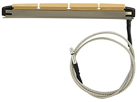 1 micro piezo, 4 cordes pour guitare acoustique, basse en métal + transducteur en plastique sous chevalet en céramique