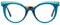 Zeelool Cat Eye Fashion Brille für Damen, nicht verschreibungspflichtige Brillenrahmen für Damen, Lismary WA528512, Wa528512-01 blau, Medium