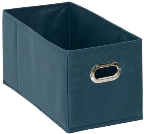 Five Aufbewahrungsbox, Stoff, Petrolblau, 15 x 31 x 15 cm