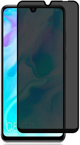 Jewloofa Schutzfolie für Huawei P30 Lite Privacy Panzer Schutz Glas, 1 Stück Anti Spähen Privatsphäre Sichtschutzfolie, 9H/Blasenfrei, Anti-Spy Panzerfolie für Huawei P30 Lite