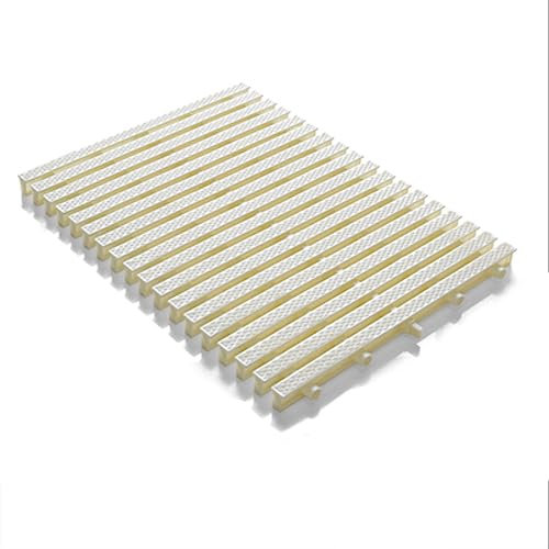 XPLKQXE Grille De Piscine en ABS, Caillebotis Amovible, l'emploi Couvercle Fossé Drainage Cinq Trous, Grille De Drainage Routier, Drainage De Sortie (Couleur : White, Taille : 40x100cm)