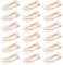 Mbsomnus 18 Stück Haarspangen Damen Doppel Griff Haar Clips Metall Snap Haarspangen Haarklammern Klein Haarclips Mädchen Haarschmuck für Haar Herstellung Salon Zubehör (Beige)