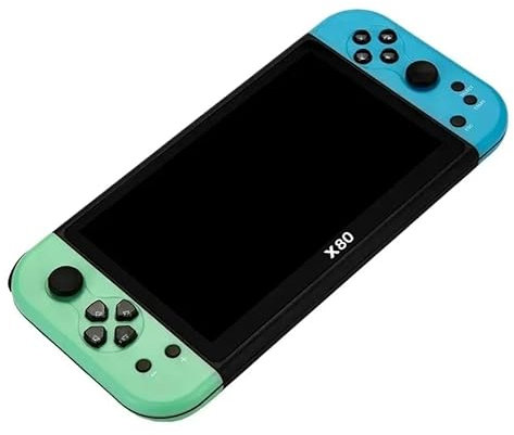 Nuovo X80greenblue Handheld Game Console 7 pollici HD Uscita Retro Gioco A Buon Mercato Regali Per Bambini Supporto TV Giochi