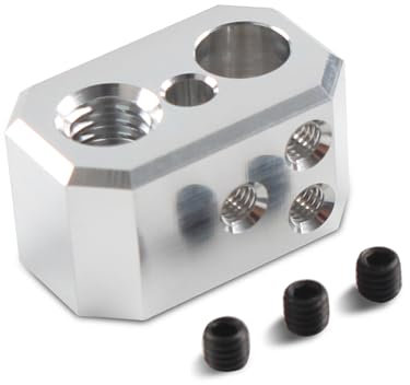 BCZAMD 3D Drucker Zubehör - Prusa i3 MK4 Nextruder Heaterblock - Aluminium Block für das Hotend: Hochtemperatur-Heizblock Klon für MK4 MK3.9 XL Projekt Ersatz Lager Extruder Teil