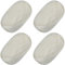 4 PCS Anfänger T-Shirt Garn elastischen Stoff häkeln Tuch Garn für DIY Stricken, Spaghetti Garn dicke Strickgarn für Hand DIY Tasche Decke Kissen Häkeln Projekte, Home Decor (weiß)