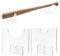MoreChioce 2 Stück Baseballschläger Ständer,Acryl Baseballschläger Halterung Baseballschläger Displayhalter Baseballschlägerhalter Horizontale Baseballschläger Rack Halterung