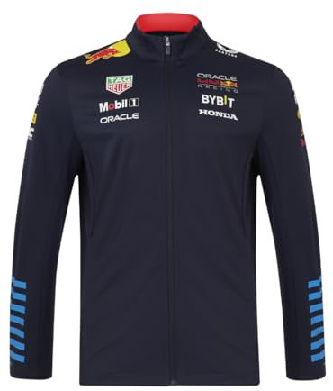 Red Bull Racing Formula One Team - Official 2024 Formula 1 Merchandise - Replica Team Full Zip Softshell Jacket - Night Sky - Unisex (UK, Alpha, L, Regular, Regular, Night Sky)