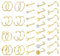 LOLIAS 23/40 Stück Nasenpiercing Nasenring 20G Silber Nasenpiercing Chirurgenstahl Set L förmige Gold Nasenstecker Nostril Piercing Ring mit CZ Nasenpiercing Schmuck für Damen Herren
