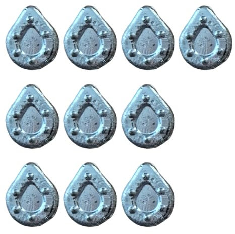 PRO FILSTAR Inline Flach Grundblei Angeln Set 10 x 80g - Gripper Blei Angeln - Angel Bleie Set - Grundangeln - Birnenblei - Blei Gewicht - Angelblei - Flat Fishing Weights - Bleigewichte – Karpfenblei