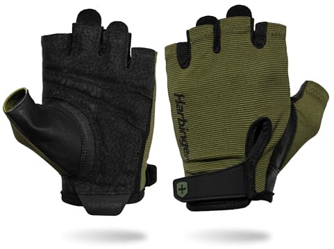 Power Gloves 3.0 Gewichtheber-Handschuhe mit verstellbarem Handgelenk, atmungsaktive Leder-Handfläche für Herren