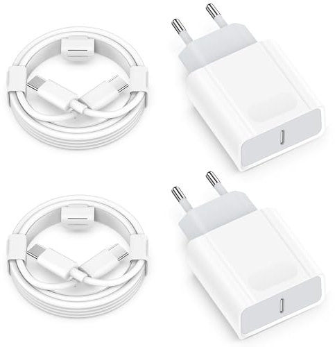 Caricatore USB C, Caricabatterie Rapido Replacement for iPhone 16/16 Pro/16 Pro Max/16 Plus/15, 20W USB C Charger con 2M Cavo Wiomeog Adattatore Spinotto Presa Spina Carica Ricarica Alimentatore