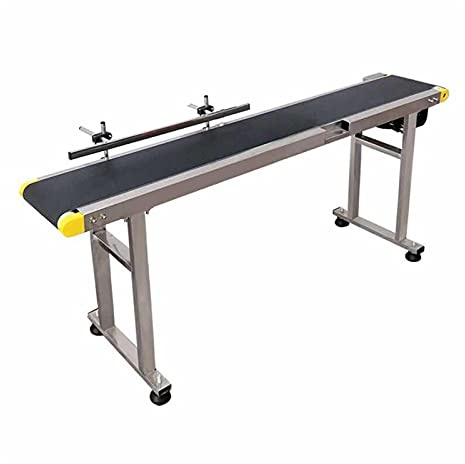 JOXLOVER Handheld-Tintenstrahldrucker-Kit, Datum Code Inkjet Drucker Lebensmittelindustrie Produktionslinie Einstellbare Geschwindigkeitsgummi PVC Tragbares Förderband. für Code-Datum-Logo-Etikett