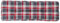 vidaXL Coussin de Palette Motif à Carreaux Rouge 120x40x12 cm Tissu