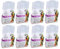 AB Tools Lot de 8 litières pour cage à oiseaux 2 kg de qualité supérieure pour perroquet, sable, calcium et minéraux, aide à la digestion