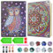 Getyjoe 2 Stück Diamond Painting Notizbuch mit 2 Lesezeichen Tagebuch Mandala Owl Muster Diamant Tagesbuch 50 Blatt 120 Seiten DIY 5d Diamant Notebook für Schülerbüro Schulbedarf Weihnachtsgeschenke