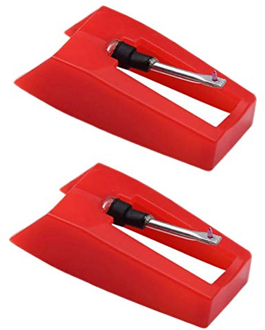 Plattenspieler-Nadeln, Klarerer Klang, Ruby Turntable Stylus-Nadel-Ersatz-ABS-Spitze, Nützlich, Wirtschaftlich (2pcs)