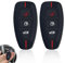 YIZWINS 2er-Pack Silikon Autoschlüssel Hülle, Autoschlüssel Schutz Keyless für Ford 3-Tasten Autoschlüssel, Hochwertige Silikon Schutzhülle Schlüsseletui für Ford Focus mk3 Ford Focus mk4(Schwarz)