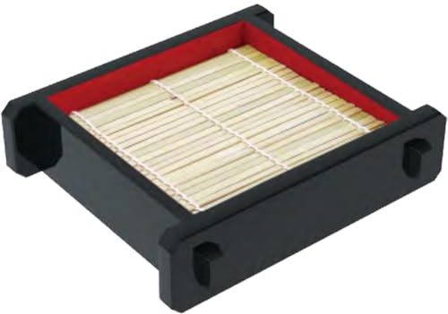 Japanese Soba Plates Food Presentation Basket with Drain Mat Food Platter Sushi Tray Udon Noodles Dish Sashimi Platter for Home