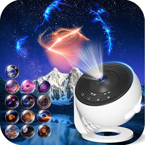 Star Projector Pro 2025, Upgraded 13 in 1 HD Planetarium Galaxy Projector for Bedroom, 360° Rotating Star Projector Galaxy Light with Timer, Space Night Light Projector for Kids Adults Gifts