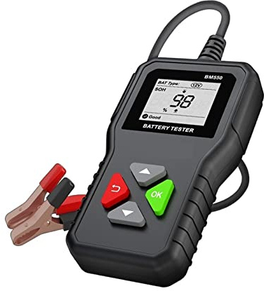 Batterietester, BM550. Autobatterieprüfgerät. 6V 12V 24V 100-2000 CCA 2 AH-220AH-Batteriesystem erkennen Auto-Batterieanalysator-Autobatteriewerkzeug Pk kw208.