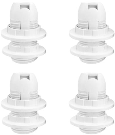 Laroal Lot de 4 Douilles pour Ampoules électriques E14, Douilles pour Ampoules, Abat-Jour, Convient à la Plupart des Ampoules