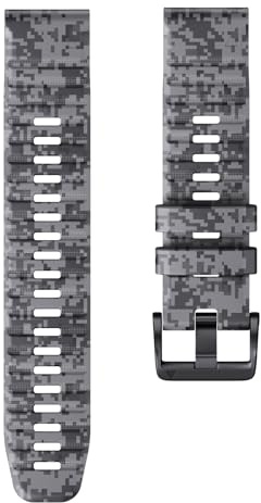 ORKDFJ 22mm 26MM Camouflage Silikon Uhrenarmband für Garmin Fenix ​​5/6 Pro/7X Instinct 2/2X Forerunner 955/945 Schnellverschluss-Armband(Digital camouflage,26mm)