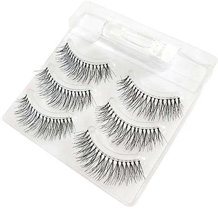 DEARMAMY 3paire Faux Cils Naturels Croisés Cils Longs Et Denses Pour Maquillage Nude Lot Colle