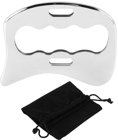 Sirxlevcy Stainless Steel Guasha Massage Tools,Iastm Scraping Tool for Soft Tissue Scraping Massage Tool,Used for Back, Legs, Arms