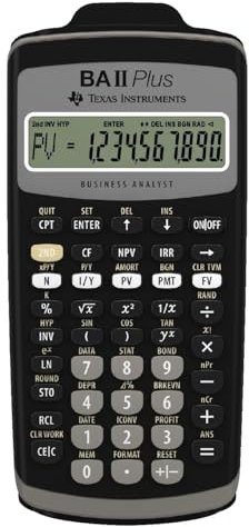 TEXAS INSTRUMENTS Financial Calculator TI-BA II Plus VE=1