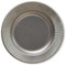 EX.TRA. Piatti Piani di Carta a Righe Argento Metallizzato Satinato 32,4 cm 4 Pezzi