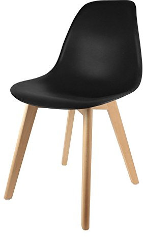 THE HOME DECO FACTORY Stuhl, skandinavisch, Höhe 83 cm, Schwarz