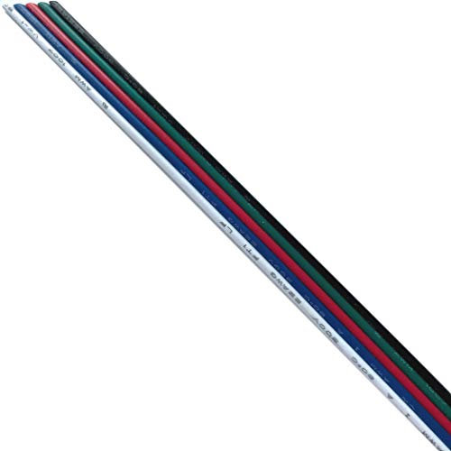 LIGHTEU®, RGBW Verlängerungskabel für RGBW LED-Streifen 5050 Band RGBW Warm-Weiß-Kabel 5pin Draht (10m)