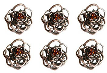 6 stücke Aushöhlen Rose Klaue Haarspange Metall Haarschmuck für Frauen Mädchen