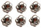 6 stücke Aushöhlen Rose Klaue Haarspange Metall Haarschmuck für Frauen Mädchen