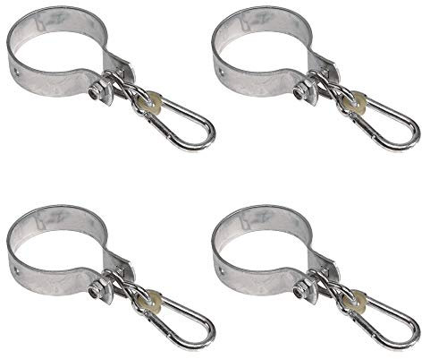 HOQ Schaukelschellen Set Schaukelhaken für Rundholz 10cm / 100mm Schaukel (4 Stück)