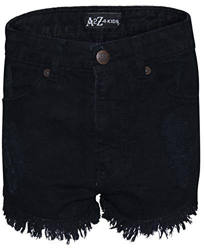 A2Z 4 Kids Girls Shorts Skinny Ripped Jeans Hot Pants Comfortable Denim Stretch Short Casual Half Pant Age 5-13 Years